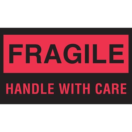 Label, DL1770, FRAGILE HANDLE WITH CARE, 3 X 5